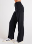 Bella Dahl Women's Sydney Wide Leg Pants in Black colorway