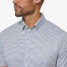 Mizzen+Main Men's Halyard Dress Shirt Blue Geo close-up