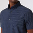 Mizzen+Main Men's Leeward Short Sleeve Dress Shirt in Navy Dotted Leaf