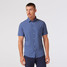 Mizzen+Main Men's Leeward Short Sleeve Dress Shirt in Set Sail Alternating Diamond