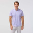 Mizzen+Main Men's Leeward Short Sleeve Dress Shirt in Pink Salt Retro Boomerang detail view