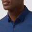 Mizzen+Main Men's Leeward Short Sleeve Dress Shirt in Midnight Navy Micro Gem back view