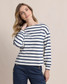 Southern Tide Women's Zayla Striped Top in Sand White colorway