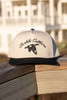 Burlebo Men's Vintage Duck Cap White/Black front view