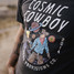 Sendero Provisions Co. Cosmic Cowboy T-Shirt Vintage Black front view