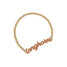 Canvas Style Texas Longhorns Enamel Script Stretch Bracelet in Burnt Orange/Gold