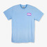 TYLER'S Gas Logo Tee Hydrangea Blue front view