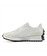 The New Balance Women's 327 Sneakers in White and Glint Blue