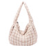 Quilted Carryall Tote Bag in Ivory