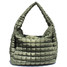 Street Level Quilted Carryall Tote Bag Washed Army front view