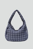 Street Level Quilted Carryall Tote Bag Slate front view