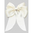 Coquette Ripple Bow Hair Clip in Ivory