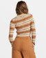 Billabong Women's Clare Stripe Sweater in Sandalwood