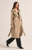 Z Supply Women's Dorian Trench Coat in Driftwood