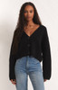 Z Supply Women's Estelle Sweater Knit Cardigan in Black