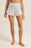 Z Supply Women's Campus Stripe Shorts in Vanilla Ice