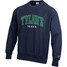 TYLER'S Champion Reverse Weave Crew Pullover in Navy/Green