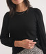 Marine Layer Women's Lexi Rib Puff Sleeve Top in Black