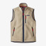 The Patagonia Men's Retro Pile Fleece Vest in the El Cap Khaki Colorway