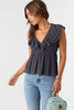 O'Neill Women's Deji Flutter Sleeve Top in Periscope