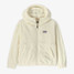 The Patagonia Girls' Los Gatos Fleece Hoody in Birch White The Patagonia Girls' Los Gatos Fleece Hoody in Birch White