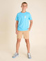 The Chubbies Boys' The All About Almonds Performance Shorts in the Medium Khaki colorway