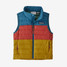 The Patagonia Toddlers' Down Sweater Vest in Wavy Blue