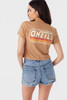 O'Neill Women's Hideout Tee in Tobacco Brew