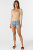 O'Neill Women's Floki Long Sleeve Top in Nomad