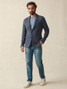 Faherty Men's Inlet Knit Blazer Deep Navy detail