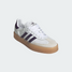 adidas Women's Sambae Shoes Feather White and Aurora Plum detail view