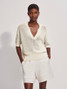 Varley Women's Callie Knit Top in Egret Varley Women's Callie Knit Top in Egret