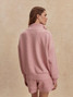 Varley Women's Hawley Half Zip Sweat Pullover in Rose Marl