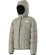 The North Face Boys' Reversible Shasta Full-Zip Hooded Jacket in Clay Grey