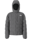 The North Face Boys' Reversible Shasta Full-Zip Hooded Jacket in Smoked Pearl