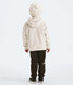 The North Face Toddlers' Osito Full-Zip Hoodie White Dune front view