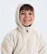 The North Face Toddlers' Osito Full-Zip Hoodie White Dune cuff detail