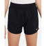 Nike Girls' One Big Kids' Dri-FIT High-Waisted Woven Training Shorts in Black colorway