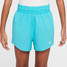 Nike Girls' One Big Kids' Dri-FIT High-Waisted Woven Training Shorts in Dusty Cactus Colorway