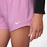 Nike Girls' One Big Kids' Dri-FIT High-Waisted Woven Training Shorts in Magenta White Colorway