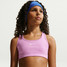 Nike Girls' Swoosh Sports Bra in Magenta/White