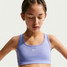 Nike Girls' Swoosh Sports Bra in Light Thistle