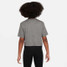 Nike Girls' Sportswear Cropped T-Shirt Dark Grey Heather back