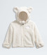 The North Face Infants' Campshire Full-Zip Hoodie in White Dune side view
