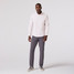 Mizzen+Main Men's Leeward Dress Shirt Aluminum Hampton Plaid front view