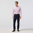 The Mizzen Main Men's Leeward Dress Shirt in Pink Salt Straton Check