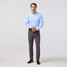 Mizzen+Main Men's Leeward Dress Shirt Cloud Blue Micro Dot front view