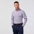 Mizzen+Main Men's Leeward Dress Shirt Purple Dusk Madison Check detail