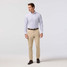 Mizzen+Main Men's Leeward Dress Shirt Passion Purple Multi Diamond front view
