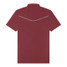 Texas Standard Men's Lariat Western Polo Maroon front view